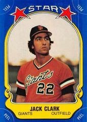 Jack Clark Baseball Cards 1981 Fleer Star Stickers Prices
