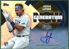 Josh Lowe [Autograph] #GN-85 Baseball Cards 2022 Topps Update Generation Now Prices