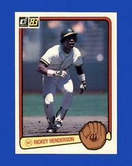 Rickey Henderson 1983 Donruss Card #35 HOF GMA 7 NM