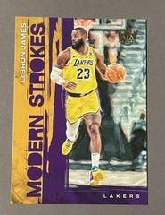 LeBron James #18 Basketball Cards 2023 Panini Court Kings Modern Strokes Prices