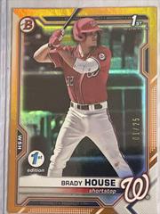 Brady House [Orange Foil] #BD-186 Baseball Cards 2021 Bowman Draft 1st Edition Prices