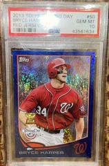 Bryce Harper [Red Jersey Blue] #50 Baseball Cards 2013 Topps Opening Day Prices