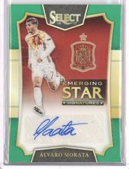 Alvaro Morata [Green] Soccer Cards 2016 Panini Select Emerging Star Signatures Prices