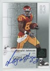Ronald Johnson [Autograph] #24 Football Cards 2011 SP Authentic Prices
