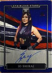 Io Shirai [Blue] Wrestling Cards 2022 Panini Impeccable WWE Stainless Stars Autographs Prices