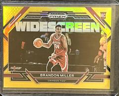 Brandon Miller [Gold] #9 Basketball Cards 2023 Panini Prizm Draft Picks Widescreen Prices