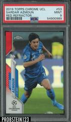 Sardar Azmoun [Red Refractor] Soccer Cards 2019 Topps Chrome UEFA Champions League Prices
