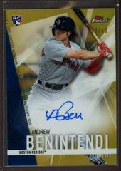 Andrew Benintendi [Gold Refractor] #FA-AB Baseball Cards 2017 Topps Finest Autographs Prices