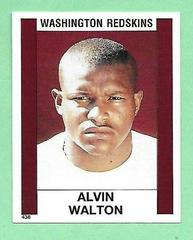 Alvin Walton #438 Football Cards 1988 Panini Sticker Prices