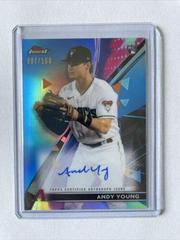 Andy Young [Blue Refractor] #FA-AY Baseball Cards 2021 Topps Finest Autographs Prices