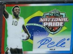 Pele [Prismatic Red White Blue] Soccer Cards 2022 Leaf Metal National Pride Autographs Prices