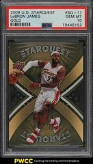 LeBron James [Gold] Basketball Cards 2008 Upper Deck Starquest Prices