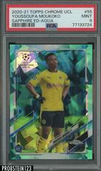 Youssoufa Moukoko [Aqua] #55 Soccer Cards 2020 Topps Chrome UEFA Champions League Sapphire Prices