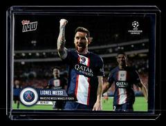 Lionel Messi #33 Soccer Cards 2022 Topps Now UEFA Champions League Prices