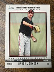 Randy Johnson Baseball Cards 2009 Topps Ticket to Stardom Prices