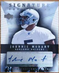 Johnnie Morant #SF-JO Football Cards 2004 Upper Deck Foundations Signatures Prices