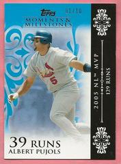Albert Pujols [Blue] #12 Baseball Cards 2008 Topps Moments & Milestones Prices