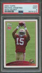 Michael Crabtree [With Helmet] #420 Football Cards 2009 Topps Prices