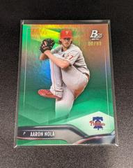 Aaron Nola [Green Icy Foil] #39 Baseball Cards 2021 Bowman Platinum Prices