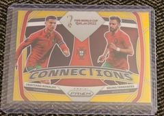 Bruno Fernandes, Cristiano Ronaldo [Gold] #7 Soccer Cards 2022 Panini Prizm World Cup Connections Prices