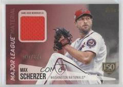 Max Scherzer [150th Anniversary] #MS Baseball Cards 2019 Topps Major League Material Prices