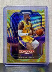 LeBron James [Gold Wave] Basketball Cards 2022 Panini Prizm Monopoly Prices