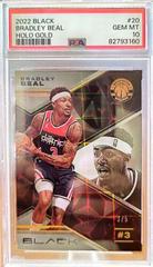 Bradley Beal [Holo Gold] #20 Basketball Cards 2022 Panini Black Prices