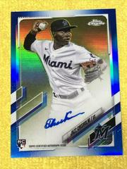 Jazz Chisholm [Blue Refractor] #RA-JCH Baseball Cards 2021 Topps Chrome Rookie Autographs Prices
