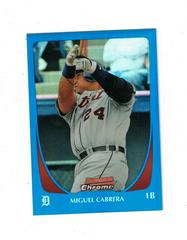 Miguel Cabrera [Blue Refractor] #36 Baseball Cards 2011 Bowman Chrome Prices