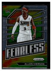 Allen Iverson #3 Basketball Cards 2022 Panini Prizm Fearless Prices