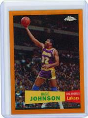Magic Johnson [1957 Orange Refractor] Basketball Cards 2007 Topps Chrome Prices