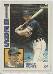 Rusty Kuntz #66T Baseball Cards 1984 Topps Traded Tiffany Prices