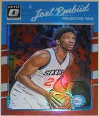 Joel Embiid [Red] #1 Basketball Cards 2016 Panini Donruss Optic Prices