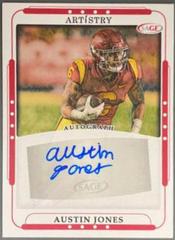 Austin Jones [Red] #ART-AJ Football Cards 2023 Sage Artistry Autographs Prices