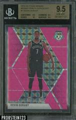 Kevin Durant [Pink Fluorescent] #1 Basketball Cards 2019 Panini Mosaic Prices