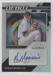 Adrian Morejon [Silver Prizm] Baseball Cards 2021 Panini Prizm Debut Signatures Prices