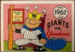 1962 Giants, Yankees #59 Baseball Cards 1970 Fleer World Series Prices