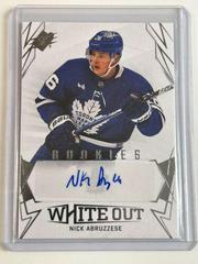 Nick Abruzzese Hockey Cards 2022 SPx White Out Rookie Autographs Prices