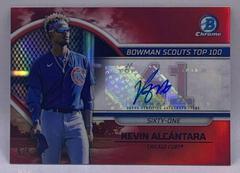 Kevin Alcantara [Autograph Red] #BTP-61 Baseball Cards 2023 Bowman Scouts Top 100 Prices