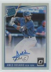Amed Rosario [Holo] Baseball Cards 2018 Panini Donruss Optic Rated Rookie Signatures Prices