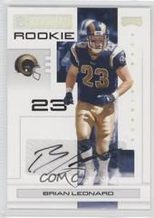 Brian Leonard [Signature Silver] #106 Football Cards 2007 Playoffs NFL Prices