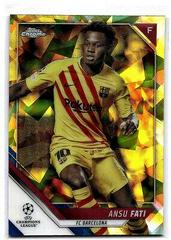 Ansu Fati [Yellow] #29 Soccer Cards 2021 Topps Chrome Sapphire UEFA Champions League Prices