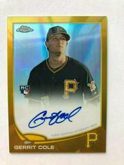 Gerrit Cole Baseball Cards 2013 Topps Chrome Rookie Autograph Prices