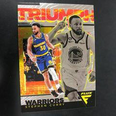Stephen Curry #6 Basketball Cards 2022 Panini Flux Triumph Prices