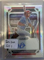 Brendan Donovan Baseball Cards 2021 Panini Prizm Draft Picks Autographs Prices
