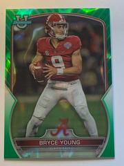 Bryce Young [Green Lava] #1 Football Cards 2022 Bowman Chrome University Prices