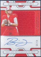 Bailey Zappe #SS-BZA Football Cards 2022 Panini National Treasures Collegiate College Silhouettes Signatures Prices