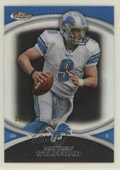 Matthew Stafford [Black Refractor] Football Cards 2010 Topps Finest Prices