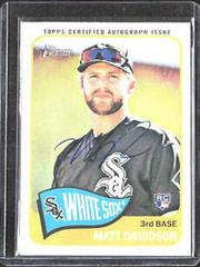 Matt Davidson #MD Baseball Cards 2014 Topps Heritage Real One Autographs Prices