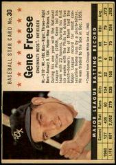 Gene Freese [Perforated] #30 Baseball Cards 1961 Post Cereal Prices